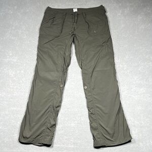 The North Face Pants Rip Stop Outdoor Hiking Women’s 14 Olive Green Roll Up